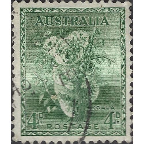 AUSTRALIA, MAMMAL, Koala, green 1956, 4d, #3
