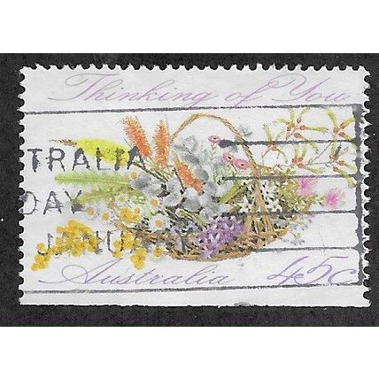 AUS 1992 45c 'GREETINGS - THINKING OF YOU' (EX BKLT) FINE USED (EBID68-720)