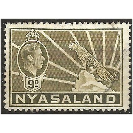 Nyasaland 1938 SG137 9d Olive-Bistre Fine Used . .. .