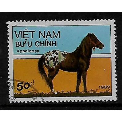 VIETNAM 1989 HORSES 50d APPALOOSA SG 1353 FINE USED