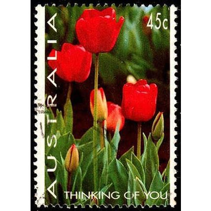 Australia 1994 Flowers 45c Used Stamp. Tulips
