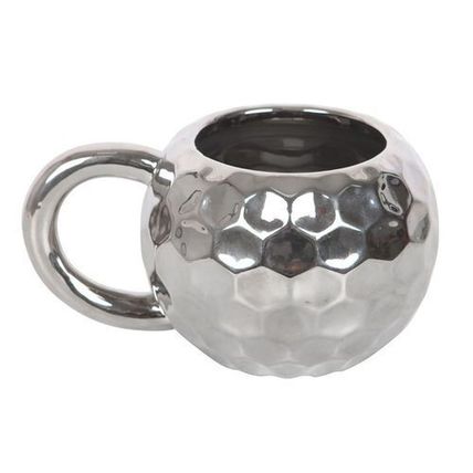 Mug, Silver Disco Ball Design