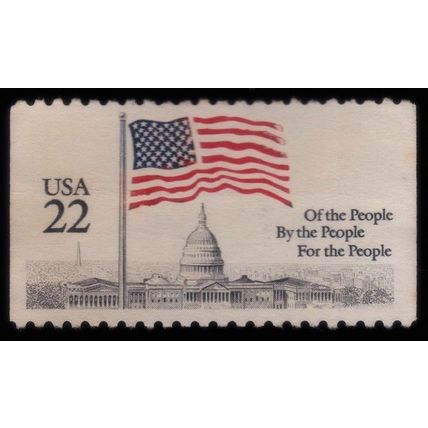 USA 1985 22c Flag over Capitol Dome Sc#2116 MNG @A461