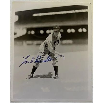Spud Chandler (d. 1990) Signed Autographed Vintage 8x10 Photo New York Yankees