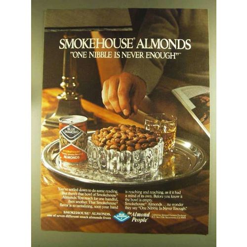 1980 Blue Diamond Smokehouse Almonds Ad - One Nibble