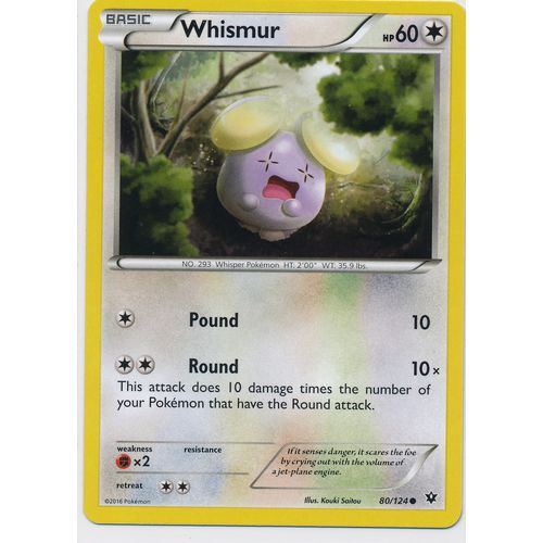 Pokemon XY Fates Collide 80/124 Whismur