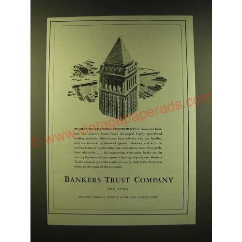 1947 Bankers Trust Company Ad - To meet the changing requirements