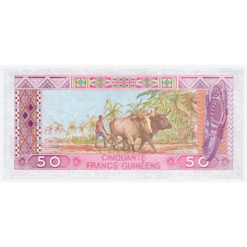 1985 Guinea 50 Francs Banknote UNC