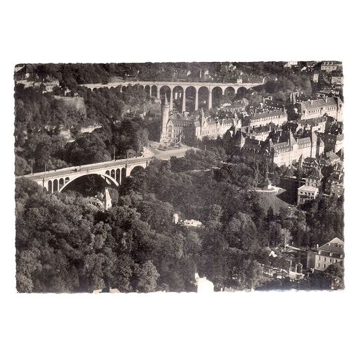 VUE AERLENNE , LUXEMBOURG, ,unused vintage postcard RP c. 1956 =