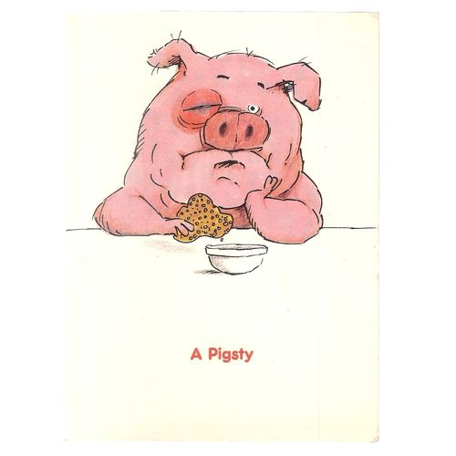 A PIGSTY humour.. ..unused postcard by Silvey Jex =
