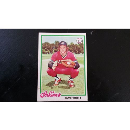 1978 Topps Card # 198 Ron Pruitt Excellent (5) Cleveland Indians