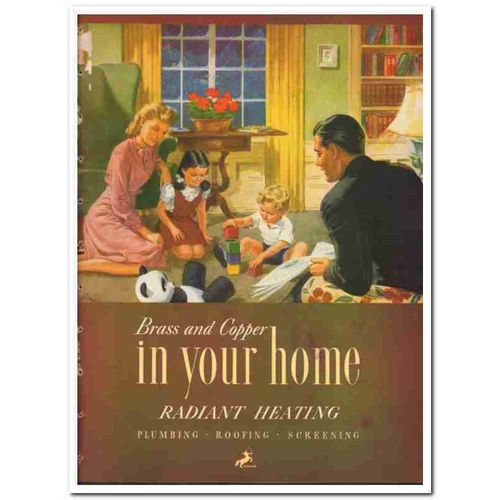 Chase Brass Copper Company 1948 Vintage Catalog Heating Home Radiant