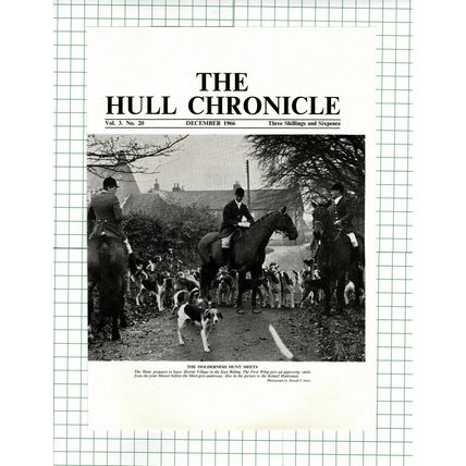 (173) The Holderness Hunt Meet Skerne Village East Riding - 1966 Cutting