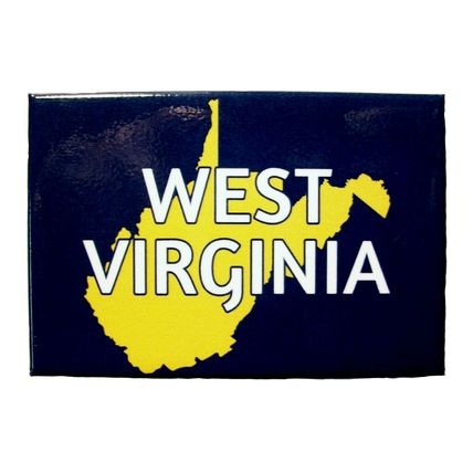 West Virginia State Outline Fridge Magnet