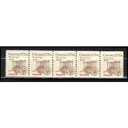 2255 7.6c Carreta Fine MNH Dry Gum PNC 1/5 X2942