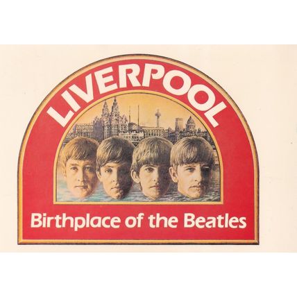 Liverpool Birthplace Of The Beatles Rare Postcard