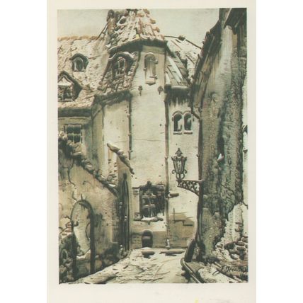 A Street In Old Riga Altriga Latvia Croatia Poland Postcard