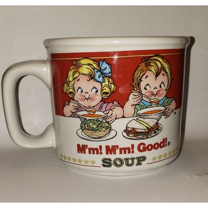 VINTAGE CAMPBELL'S SOUP COFFEE TEA HOT COCOA MUG CUP MINI BOWL 1997 M'm M'm GOOD