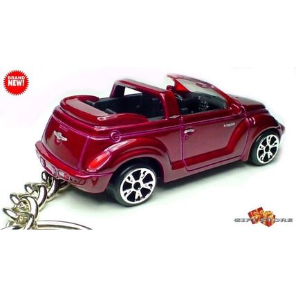 RARE KEY CHAIN CHERRY RED CHRYSLER PT CRUISER CONVERTIBLE GREAT GIFT or DIORAMA