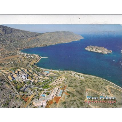 Crete Spinaloga Greece Postcard posted creased