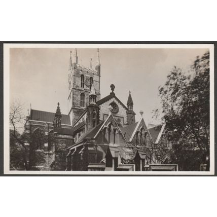 Southwark Cathedral, London, c.1930 - Tuck's RP Postcard