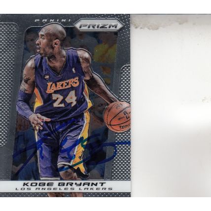 KOBE BRYANT 2013 AUTOGRAPHED LOS ANGELES LAKERS HOF WORLD CHAMPION MVP GUARD CRD