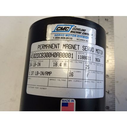 NEW CMC CLEVELAND 4102DCB300H0AB0001 PERMANANT SERVO MOTOR 18.4A TORQUE, BQ
