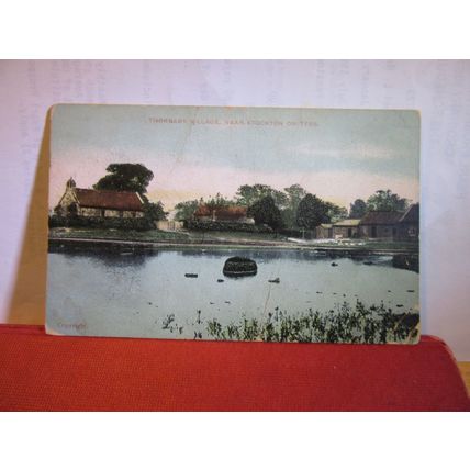 THORNABY, near STOCKTON-ON TEES, YORKSHIRE used antique postcard 1914 pm =