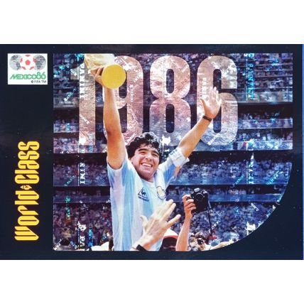 Panini World Class 2024 Sticker No. 17 Argentina Winners 1986 Maradona