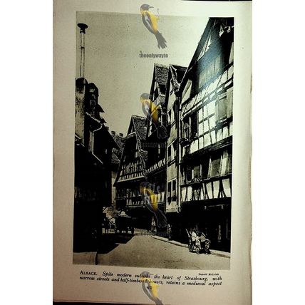 Strasbourg, Medieval Town, Alsace, Book Illustration (Print), c1920