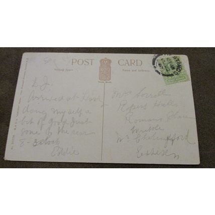 1907 fr B&D Kromo series Postcard - Lovers Seat - Hastings, Sussex