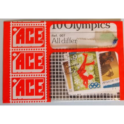 ACE Olympics thematic stamps x10 circa 1970