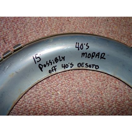 1940 's Mopar Beauty Rings 15" - 4 DeSoto