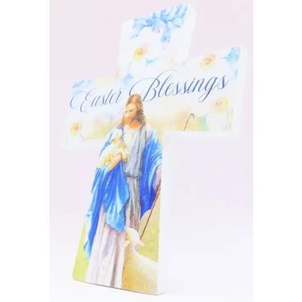 Easter Blessings Free Standing Cross 10.5 CM Christmas Faith Jesus