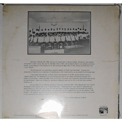 Mt. Carmel Baptist Church Mass Choir : Live In Concert - 2 LP Set ***SEALED***