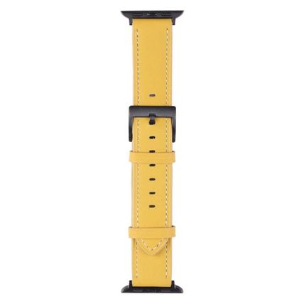 Leather Replacement Watchband For Apple Watch Series, 7 45mm / 6&SE&5&4 44mm / 3
