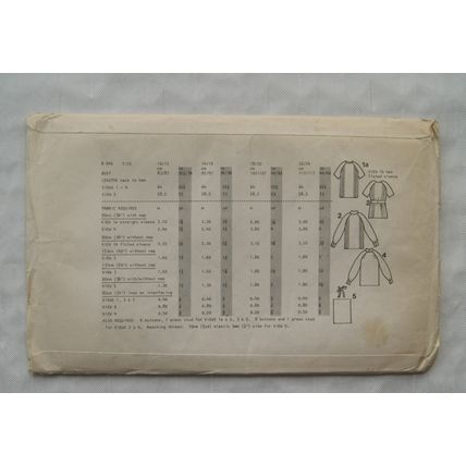 Uncut Woman's Weekly Special Pattern B660 blouses - 81-87 cm