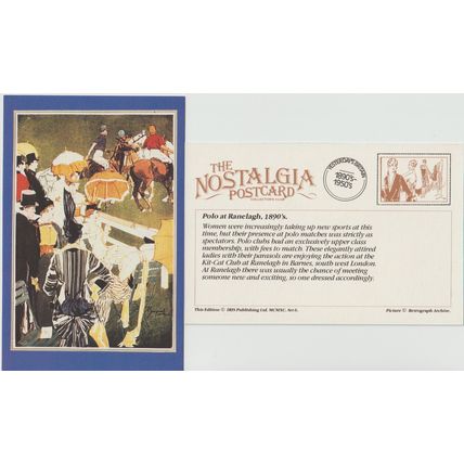 Postcard Polo at Ranelagh 1890's Kit-Cat Club Barnes London - Nostalgia