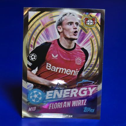 Florian Wirtz Energy TOPPS Sticker CL 2024/25 Leverkusen #524