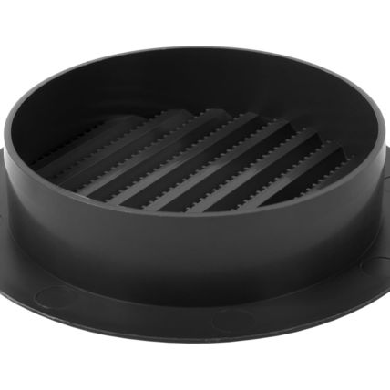 Vent Systems 4'' Inch - Pack of 5 - Black Soffit Vent Cover - round Intake or Ex