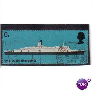 1968 GB RMS QUEEN ELIZABETH 11 5D F/U SG 778