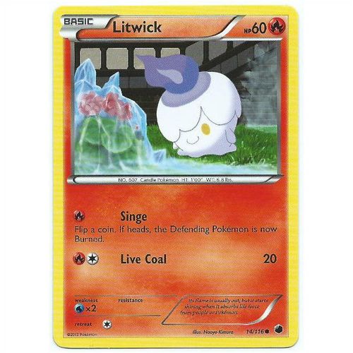 Pokemon Black & White Plasma Freeze - #14/116 - Litwick