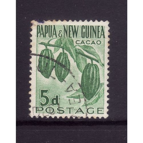 PAPUA & NEW GUINEA 1958 SG 19 4d CACAO PLANT FINE USED