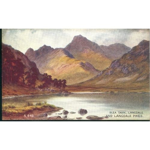 Vintage Valentine's PC - Blea Tarn, Langdale And Langdale Pikes, Cumbria - A.849