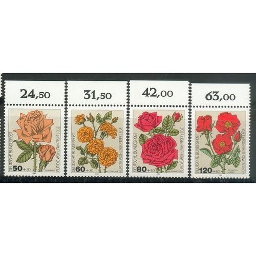 Germany 1982 - SG2004-07 - Humanitarian Relief Funds - Roses (unused)