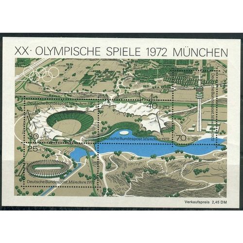 Germany 1972 - MS SG1625 - Olympic Games, Munich (unused)