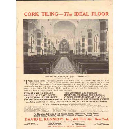 david e kennedy inc 1911 church holy trinity yonkers ny vintage ad