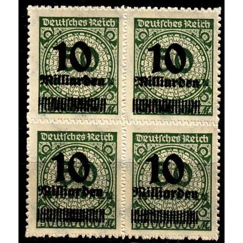 GERMANY REICH [1923] MiNr 0336 BP ( **/mnh ) [02] 4er