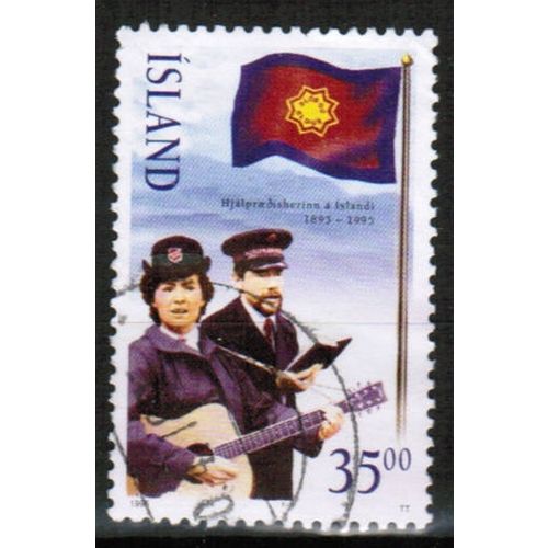 1995 Iceland - Sc# 793 used - Salvation army 35.00 kr
