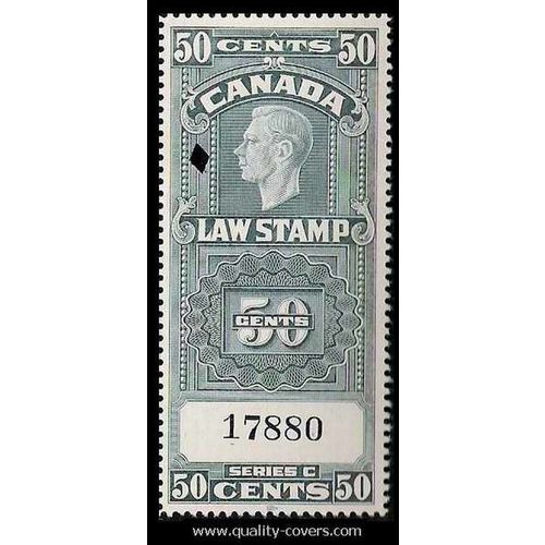 Canada #FSC 25a Law Stamp Revenue USED Color Variety